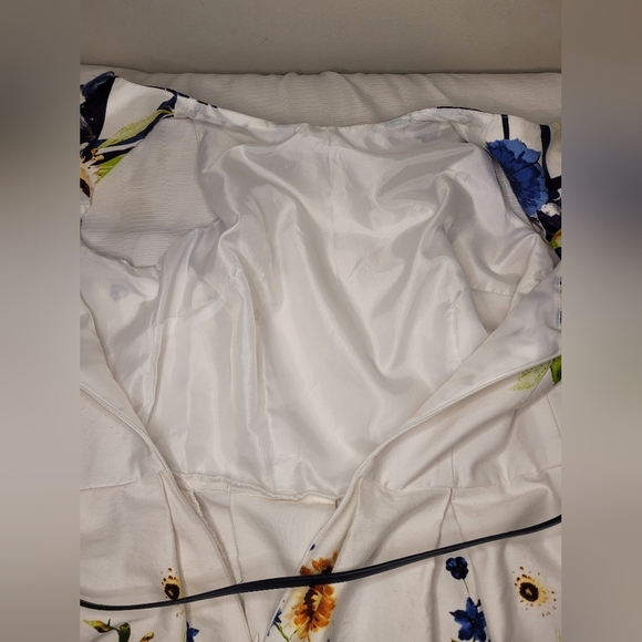 Signature Darby Established 1962 Floral Fit & Flare Tea Length Dress sz 10 - Picture 13 of 16